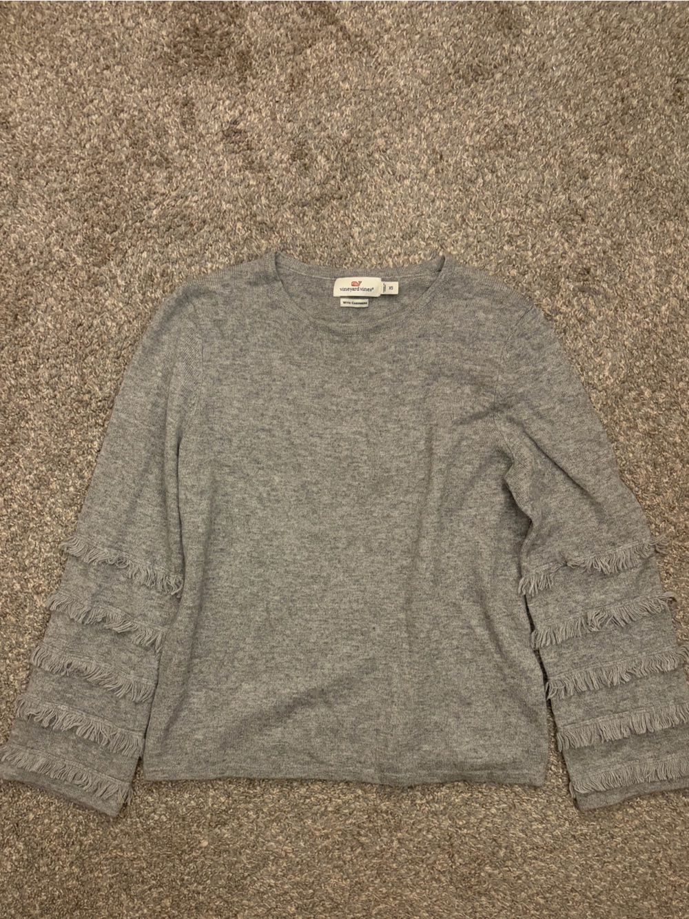 Vineyard Vines Cashmere Fringe Women’s Sweater XS
